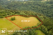 Prodej pozemku - trvalý travní porost, 23 358 m2 ve Víchové nad Jizerou, cena 59 CZK / m2, nabízí NISA CENTRUM reality