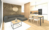 Pronajmu jednopokoj. byt, novostavbu Brno, Horní Heršpice. 43 m2, cena 15000 CZK / objekt, nabízí 